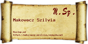 Makovecz Szilvia névjegykártya